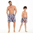 thumbnail image 2 of WOLLED Father Son Matching Swim Trunks Family Matching Swimwear Father Son Swim Trunks Bathing Suit, 2 of 7