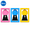 3pack pink yellow blue, variant on 2-in-1 Candy Dispenser and Photo Frame Display, Wall-Mounted & Tabletop ABS Shadow Box for Living Room and Office Decor, Sweet Sakura Pink