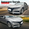 thumbnail image 5 of Ikon Motorsports 3PCS Front Lower Bumper Chin Lip Spoiler Splitter Added on Bodykit Compatible With 2018-2021 Honda Accord 10th Gen Sport PP Polypropylene IKON V3 Style Gloss Black 2019 2020, 5 of 9