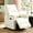 Beige, variant on Gewnee 29.13"Power Rocking Recliner Chair,360°Swivel Recliner Chair with USB & Type-C Ports,Adjustable Reclining Positions,PU Swivel Recliner for Living Room,Office,Bedroom.Brown