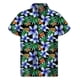 thumbnail image 3 of Camisa hawaiana con estampado 3D de plantas tropicales para hombre, camisas con botones para playa, camisetas de manga corta de verano, blusa hawaiana con solapa de calle, 3 of 5