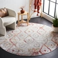 thumbnail image 2 of SAFAVIEH Meadow Doncho Diamond Area Rug, Grey/Pink, 8' x 10', 2 of 5