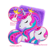 thumbnail image 4 of Diario infantil con cerradura, agenda de unicornio Xtellar morado, 4 of 4