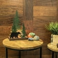 thumbnail image 3 of Zeckos Black Bear in the Woods Rustic Metal Accent Light-7 watt bulb, 3 of 10