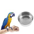 thumbnail image 3 of Bowlcage Bird Cups Feeder Hangingwater Feeding Parrot Bowls Coop Birds Dish Stainless Steel Small Animal, 3 of 6