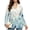 Blue Flower Butterfly, variant on FOR U DESIGNS Green Leaves Print Womens Blazer Business Casual Suit Jackets Lightweight Long Sleeve Suit Jacket, Lapel Collar Button, Open Front, Comfortable Lined, Office Work Clothes