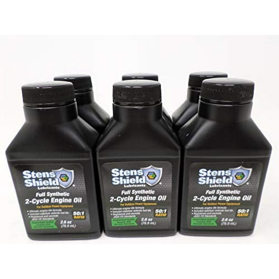 Stens 770-264 2-Cycle Full Synthetic Oil 2.6 oz for Universal Products 6-Pack