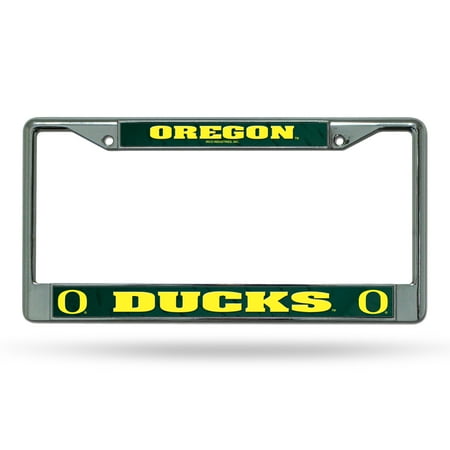 - Oregon Ducks NCAA Chrome Metal License Plate Frame