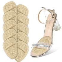 5 PCS Metatarsal Pads Women, Ball of Foot Cushions for Women/Men, All Day Pain Relief and Comfort Metatarsal Pads, One Size Fits Anti Slip Shoe Grips for High Heel, Foot Pads for Balls