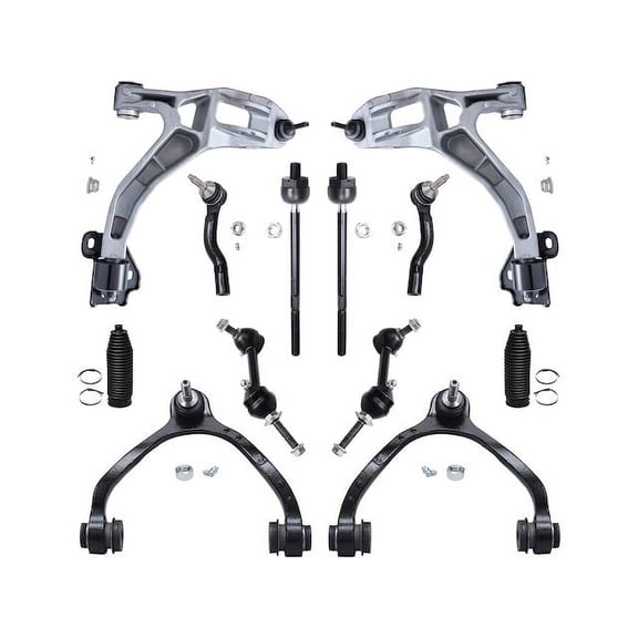 Front Control Arm Ball Joint Tie Rod and Sway Bar Link Kit - Compatible with 2003 - 2011 Ford Crown Victoria 2004 2005 2006 2007 2008 2009 2010