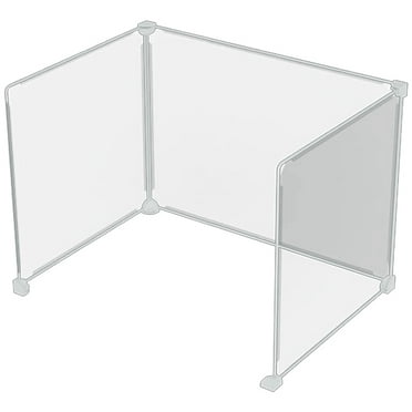 3 Pcs Desk Accessories Sneeze Screens Screen Divider Board Transparent Partition Desktop Plastic Office Student Use