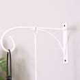 thumbnail image 5 of Raindrops White Iron Flower Basket Hanger for Balcony - Outdoor Plant Holder, 1 Set, 5 of 5