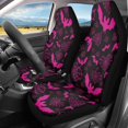 thumbnail image 2 of XYZCANDO Pink Bat & Spider Web Auto Seat Covers for Man Soft Vehicle Seat Covers Washable Breathable, for Sedan Van SUV, 2 of 10