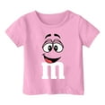 thumbnail image 4 of Fshinging 2025 Summer Girls Tops Funny Cartoon Letter Print Short Sleeve Casual Child Tees Size 12-13 Years, 4 of 4