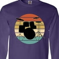 thumbnail image 4 of Inktastic Drum Set Retro Drummer Sunset Long Sleeve T-Shirt, 4 of 5