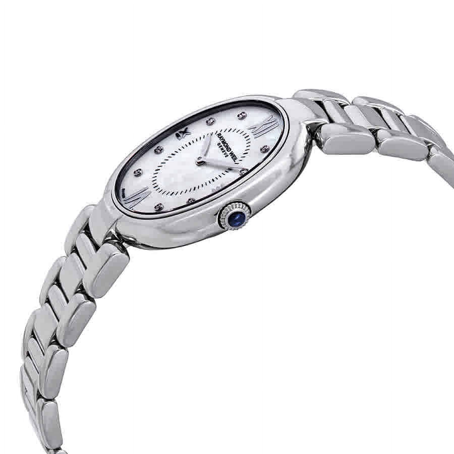 Raymond Weil Women\'s Shine Stainless Steel White Mother of Pearl Dial Watch Raymond Weil Shine Mother of Pearl Diamond Dial Ladies Watch  main image 2