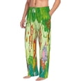thumbnail image 2 of Xecao African Animals in the Jungle Men's Straight Lounge Pajama Pants: The Ultimate in Comfortable Sleepwear, 2 of 9
