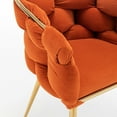 thumbnail image 5 of Velvet Accent Chair with Metal Frame / Stylish in Bedroom Decor, 5 of 5