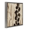 thumbnail image 3 of Stupell Industries Asymmetrical Natural Leaves Floral Painting Gray Floater Framed Canvas Art Print Wall Art, 25 x 25, 3 of 9