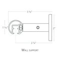 thumbnail image 4 of Tekno 25 - 84 in. Non-Adjustable 1-1/8 in. Single Traverse Window Curtain Rod Set in Oil Rubbed Bronze with Empire Finial, 4 of 6