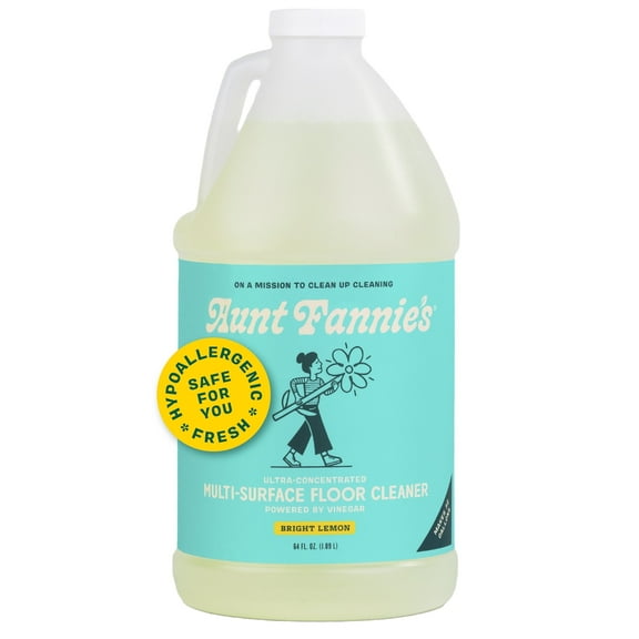 Aunt Fannie’s Ultra Concentrated Floor Cleaner, Lemon, 64 oz