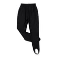 thumbnail image 4 of Moggemol Kids Girls Boys Stirrup Legging Pants for Gymnastics Dance Yoga Workout Tights Activewear Black 18, 4 of 7
