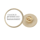thumbnail image 1 of Quote yo importantes en negocios y gestión Broche de oro metálico circular, 1 of 3