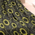 thumbnail image 3 of Black Sunflower Leaf Pattern Blanket,Comfortable Soft Flannel Throw Blanket,All Season,Warm Lightweight Blankets for Sofa Bed Couch Living Room Chair,30"x40", 3 of 4