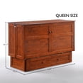 thumbnail image 6 of Night and Day Furniture Clover Murphy Cabinet Bed w/Mattress in Cherry, 6 of 7