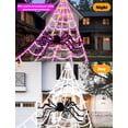 thumbnail image 4 of Luces LED LCHUANG para Halloween, con forma de telaraña, 450 pies, 4 of 7