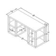 thumbnail image 3 of Parsons Deluxe Computer Desk, Black, 3 of 4