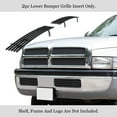 thumbnail image 2 of APS Compatible with Dodge Ram 1994-2001 Lower Bumper Black Billet Front Grill Grille Insert D85035H, 2 of 7