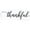 Black, variant on Kitchen Décor Thankful Cursive Vinyl Wall Decals Stickers Quote 23x7-Inch Black