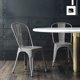 thumbnail image 4 of Set De 2 Silla Tolix Metalicas Restaurante Comedor Exterior plateado Big Room KT9908, 4 of 7