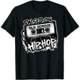 thumbnail image 1 of T-Shirt Graffiti Cassette Anniversaire HIP HOP - Noir - 2TG, 1 of 2