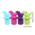 thumbnail image 4 of Huayishang Bottle Opener 5Pcs Bird Silicone Fresh-Keeping Bottle Cap Bottle Stopper Rose Red, Kitchen Essentials Clearance Sale Hot Pink, 4 of 9
