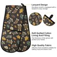 thumbnail image 4 of Dailycode Double Sided Oven Mitt with Loop Heat Resistant Kitchen Long Potholders 7" x 35" Turtle and Leaf, 4 of 6