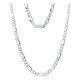 thumbnail image 1 of JOYARIS Cadena Diamantada Artesanal Figaro 3x1 Plata 925 75cm X 7mm DM-0001437, 1 of 4
