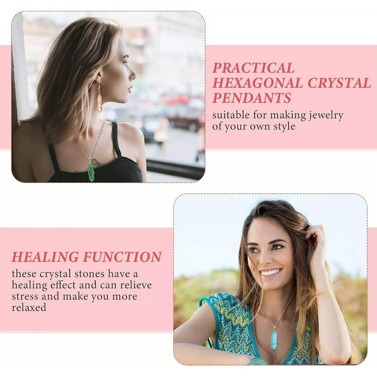 Natural Crystal Hexagon Amethyst Pendant For Healing And Reiki Use And Gift Also At ₹ 80/piece In Khambhat - Foto 11