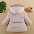 thumbnail image 4 of LIaqionyy Kids Girls Winter Dress Coats Fuzzy Hooded Plush Fleece Lined Jackets Windproof Waterproof Warm Outwear, 4 of 9