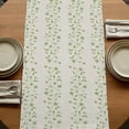 thumbnail image 5 of Table Runners 90 Inches Long Dress Scarves, Green Floral Farmhouse Coffee/Dining/Kitchen Table Runner for Living Room, Spring Flowers 13x90 Inch, 5 of 9