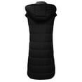 thumbnail image 2 of CAICJ98 Vests for Women Casual Women's Vest Padded Stand Collar Lightweight Outerwear Casual Zip Pocket Quilted Vest Coat for Women Black,L, 2 of 5