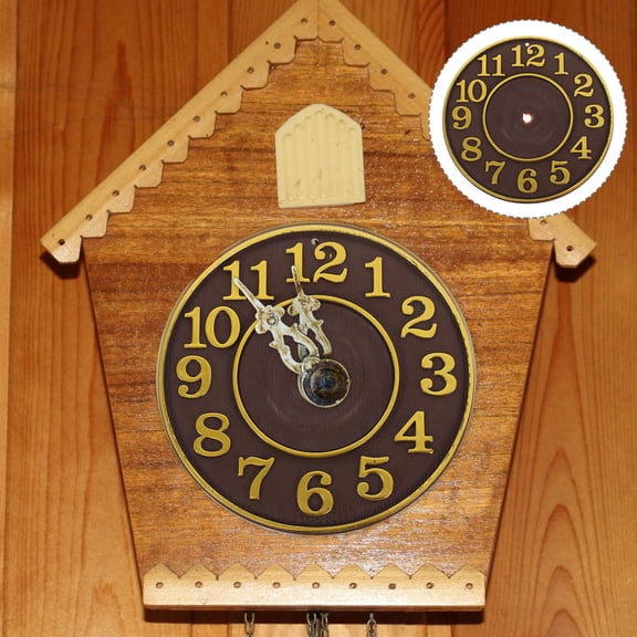 OULII Vintage Style Golden Cuckoo Wall Clock Construction with Accurate Timekeeping for Home