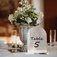 thumbnail image 3 of Fovewise Blank Acrylic Table Place Cards Arch Wedding Reception Table Number Holders for Wedding Table Decorations and Seating Chart Party Seating Display Decor, 3 of 8