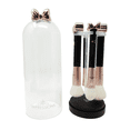 thumbnail image 6 of Impressions Vanity 6 Pcs Minnie Mouse Super Soft Makeup Brush Set with Bow Attached Bell Jar, 6 of 7