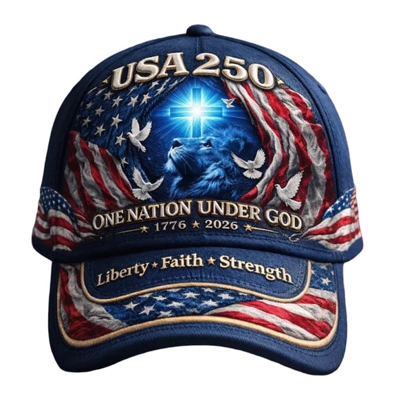 250th Anniversary Patriotic Hat – Cotton Cap with Embroidered Design, Comfortable Knit for Men, Independence Day Gift for Veterans & Patriotic Celebrations