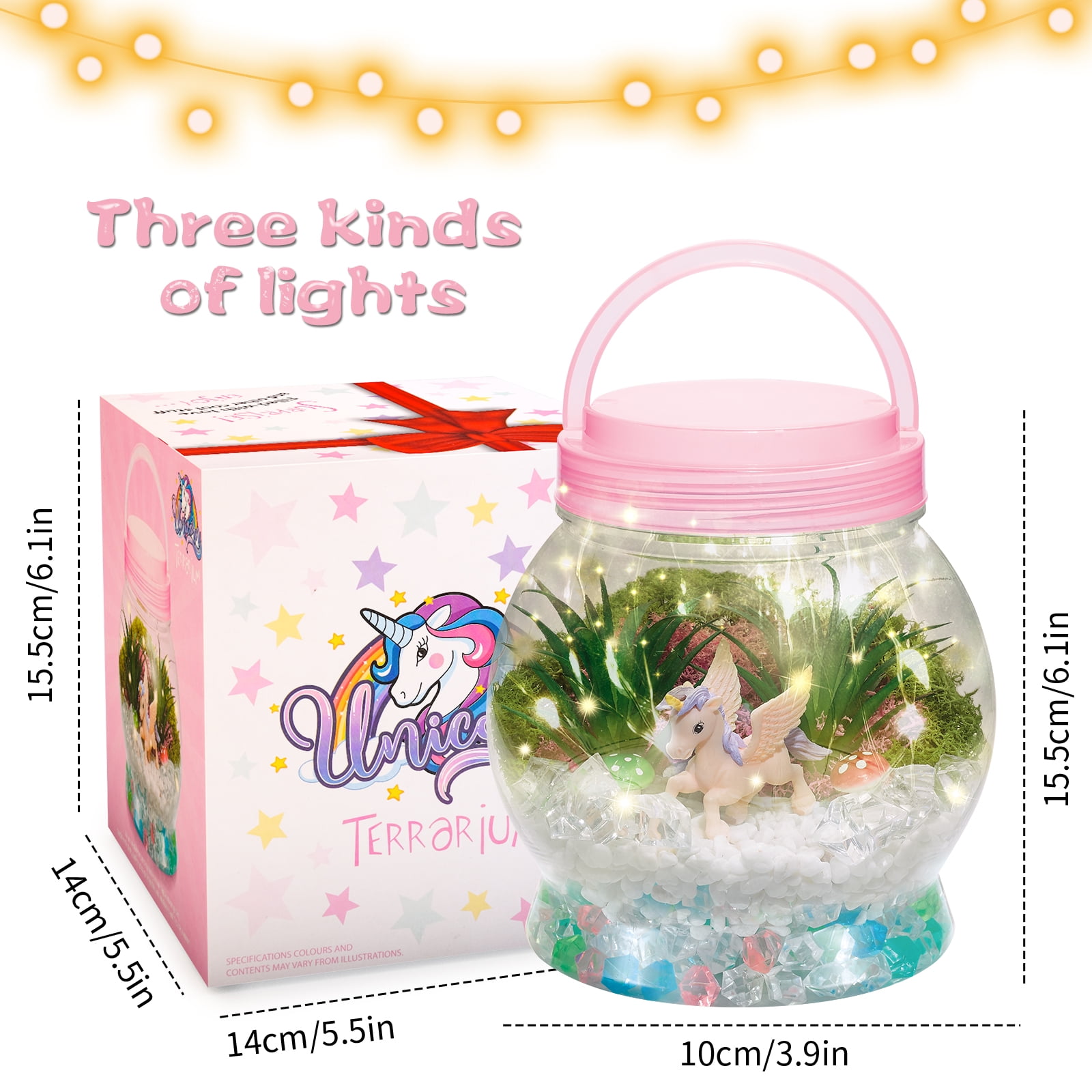 Gifts for 6 7 8 9 10 Year Old Girls, Art and Craft Kits for Kids Night Light Toy Age 5-10 Girl Boy Girlfriend Gift Valentine's Present for Wife Garden Lanterns Birthday Gift for 6-12 Craft Kit