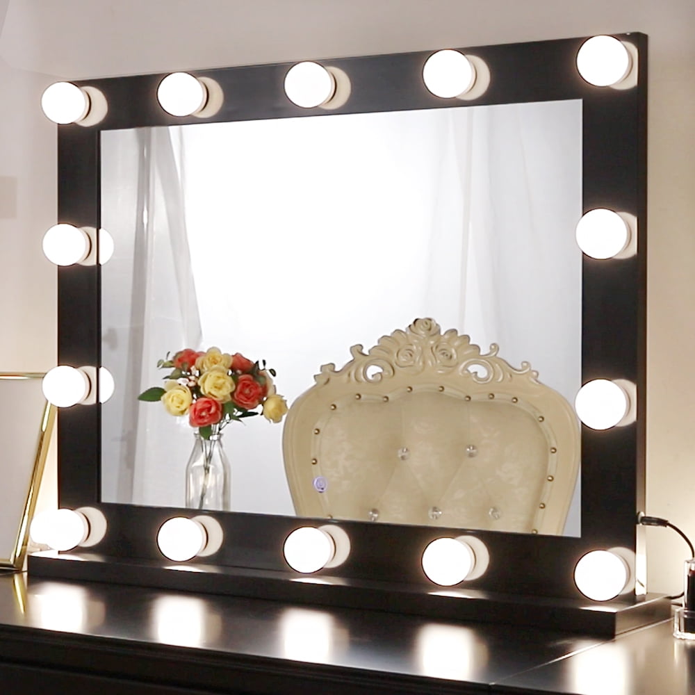Chende Hollywood Makeup Mirror with 14 LED Dimmable Bulbs Lighted