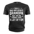 thumbnail image 3 of Men's Funny Grandpa Shirt Bad Influence Grandpa Tee Grandfather Humorous Gifts Grandpa Joke Tee (Medium Navy Blue), 3 of 7