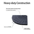 thumbnail image 3 of Yescom 108lbs Base en Résine en Forme d'Éventail de 19 Pouces Support Noir pour Parasol Déporté de Patio Extérieur (Lot de 4), YES0362, 3 of 8